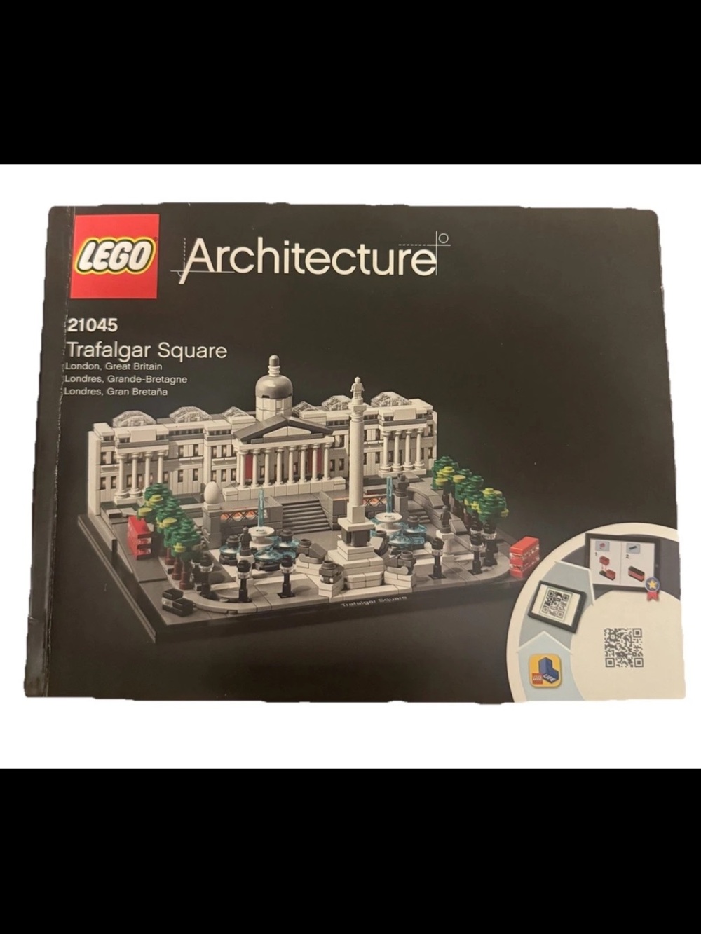 LEGO Architecture Trafalgar Square 21045 Landmark Series Complete Set w/ Manual - Picture 1 of 3